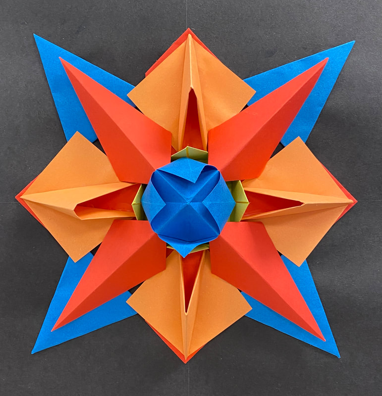 3D Paper Star Bowl - Easy Origami - Red Ted Art - Kids Crafts